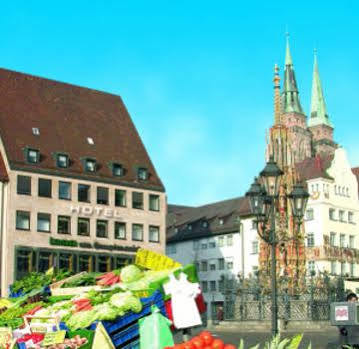 Tiptop Hotel Am Schoenen Brunnen Nuremberg Bagian luar foto